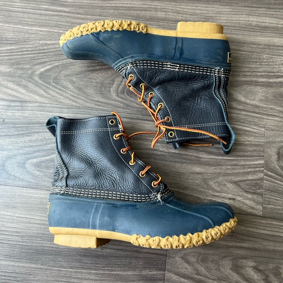 L. L. Bean Navy Duck Boots - Picture 8 of 9